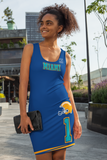 ThatXpression Home Team Miami Jersey Themed Dress