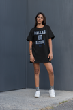 ThatXpression Fashion Dallas Period Fan Nation Organic T-Shirt Dress P98J