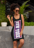 Ladies all over elegant casual fitted print dress