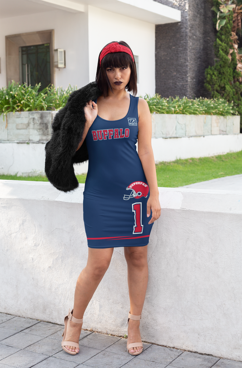 ThatXpression Home Team Baseball Themed Fitted Dress