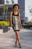 Ladies all over elegant casual fitted print dress