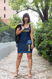 ThatXpression Superfan Themed San Diego Multi Color Fitted Dress