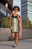 Ladies all over elegant casual fitted print dress
