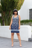 Ladies all over elegant casual fitted print dress