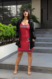 ThatXpression Home Team New England Jersey Themed Dress