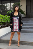 Ladies all over elegant casual fitted print dress