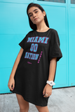 ThatXpression Fashion Miami Period Fan Nation Organic T-Shirt Dress P98J