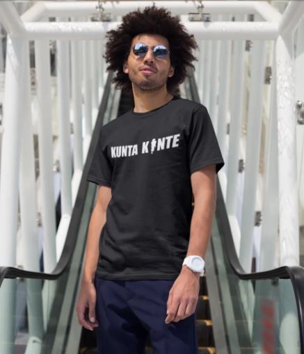 Video-ThatXpression Kunta Kinte Kneeling Kaepernick Inspired Short Sleeved T-Shirt