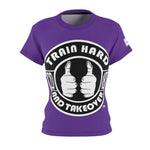 ThatXpression Fashion Train Hard Badge Purple Women's T-Shirt-RL