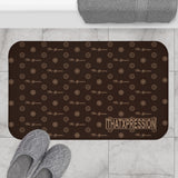 ThatXpression Fashion Brown and Tan Mini Brand Bathroom Bath Mat