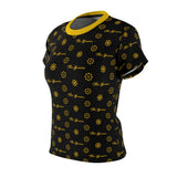 ThatXpression Elegance Women's Black Yellow S12 Designer T-Shirt