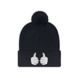 TX ThatXpression Unisex Pom Pom Fists Beanie