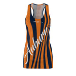 ThatXpression Fashion Crimson Orange Blue Enlarged Auburn Racerback Dress