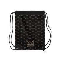 ThatXpression Fashion's Elegance Collection Black and Tan Drawstring Bag