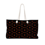 ThatXpression Fashion's Elegance Collection Black and Orange Designer Weekender Bag