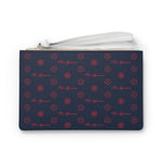 ThatXpression Fashion's Elegance Collection Blue and Red Designer Clutch Bag