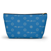 ThatXpression Fashion's Elegance Collection Blue and Gray Accessory Pouch
