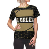 ThatXpression Elegance Women's Black Gold New Orleans S12 Designer T-Shirt
