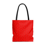 ThatXpression Fashion's Elegance Collection Red and Tan Tote Bag