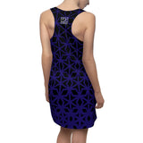 ThatXpression Fashion B2S Purple Black Designer Tunic Racerback Dress