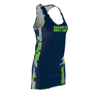 ThatXpression Fashion Seattle Home Team Camo Racerback Jersey Dress