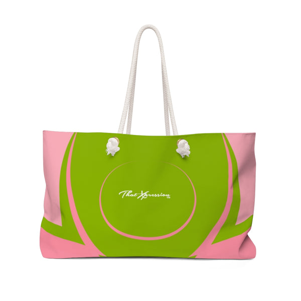 ThatXpression Fashion Stylish Pink & Green Ai9 Weekender Bag