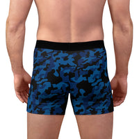 ThatXpression Fashion Big Fist Black Blue Camo Collection Men's Boxer Briefs N502X