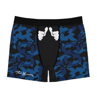 ThatXpression Fashion Big Fist Black Blue Camo Collection Men's Boxer Briefs N502X