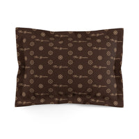 ThatXpression Fashion Designer Brown and Tan Pillow Sham