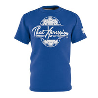 ThatXpression Fashion Train Hard & Takeover Gear Royal Unisex T-Shirt CT73N