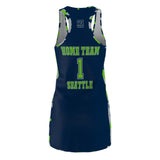 ThatXpression Fashion Seattle Home Team Camo Racerback Jersey Dress