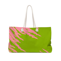 ThatXpression Fashion Stylish Pink & Green Ai6 Weekender Bag