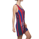 ThatXpression Fashion Navy Red Enlarged Savage Racerback Dress
