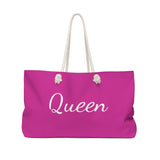 Queen Of Spades Stylish Pink Weekender Bag