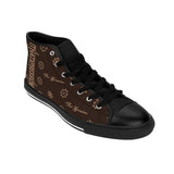 ThatXpression Fashion's Elegance Collection Brown and Tan Women's High-top Sneakers