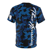 ThatXpression Fashion Navy Blue Black Ultimate Camo Themed Unisex T-shirt XZ3T