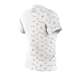 ThatXpression Fashion's Elegance Collection White and Tan Jekyll Women's T-Shirt