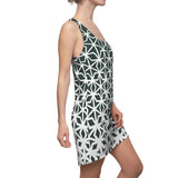 ThatXpression Fashion B2S Green White Designer Tunic Racerback Dress