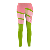ThatXpression Ai10 Pink Green 08 Spandex Leggings