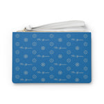 ThatXpression Fashion's Elegance Collection Blues and Silver Designer Clutch Bag