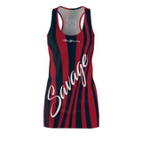 ThatXpression Fashion Navy Red Enlarged Savage Racerback Dress