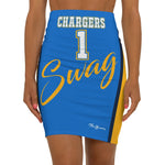 ThatXpression's Chargers Swag Women's Sports Themed Mini Skirt