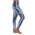 ThatXpression Fashion Grey Blue Savage Themed Spandex Leggings-RL2