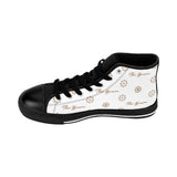 ThatXpression Fashion's Elegance Collection White and Tan Men's High-top Sneakers