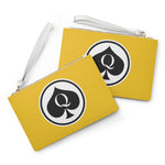 Queen Of Spades Collection Yellow Clutch Bag