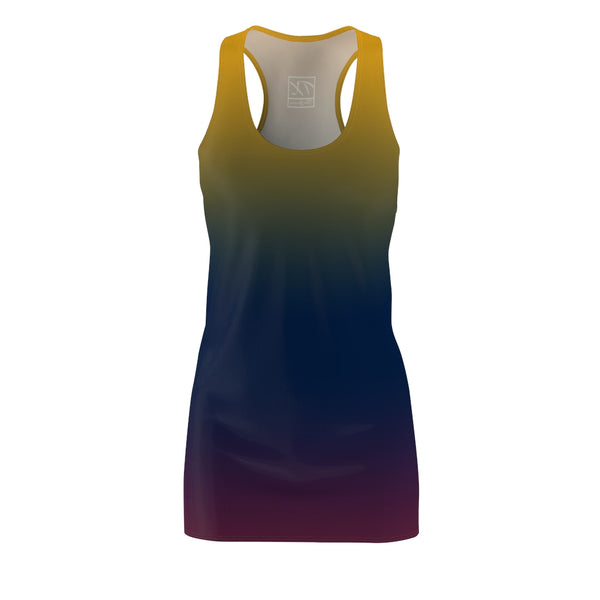 ThatXpression Fashion B2S Blue Wine Blend Designer Tunic Racerback Dress