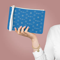 ThatXpression Fashion's Elegance Collection Blues and Silver Designer Clutch Bag
