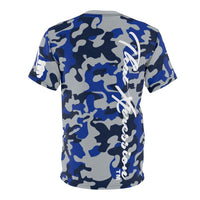 ThatXpression Fashion Navy Royal Gray Ultimate Camo Themed Unisex T-shirt XZ3T