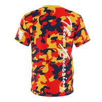 ThatXpression Fashion Yellow Blue Red Ultimate Camo Themed Unisex T-shirt L0I7Y