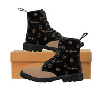 ThatXpression Fashion's Elegance Collection X1 Black and Tan Women's Boots